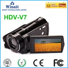 Super wireless digital video camera HDV-V7 24mp full hd 1080p DIS 10s self-timer USB2.0/TV output professional digital camcorder