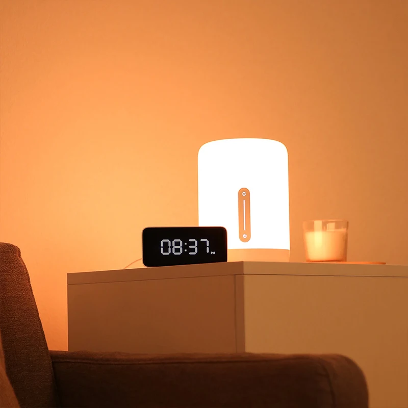 Прикроватная лампа Xiaomi Mijia 2 часы Xiaoai умный светодиодный ночник для спальни