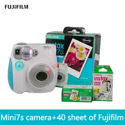 Бесплатная доставка fuji пленка Instax Mini 7 s + film40 Новый люкс fuji камера автоматический таймер ЛОМО пленка камера изображения