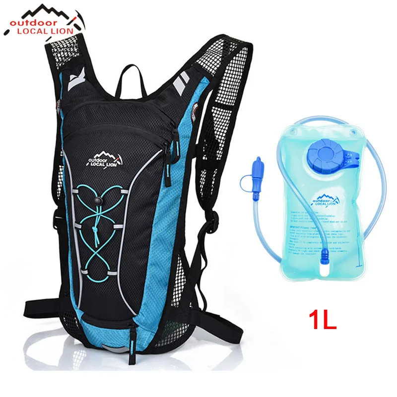 

LOCALLION 7L Outdoor Sports Bag Bicycling Hiking Climbing Camping Travelling Backpack+ 1L Water Bladder Hydration Bag