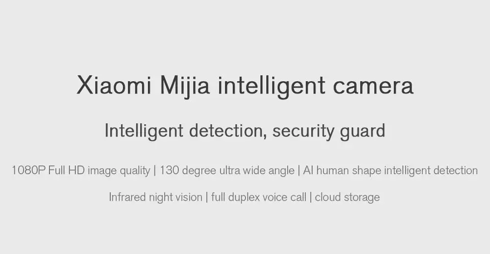 Обновленная версия, Оригинальная Xiaomi mijia Ai Smart IP камера 1080P full HD качество инфракрасного ночного видения 130 градусов супер широкий угол