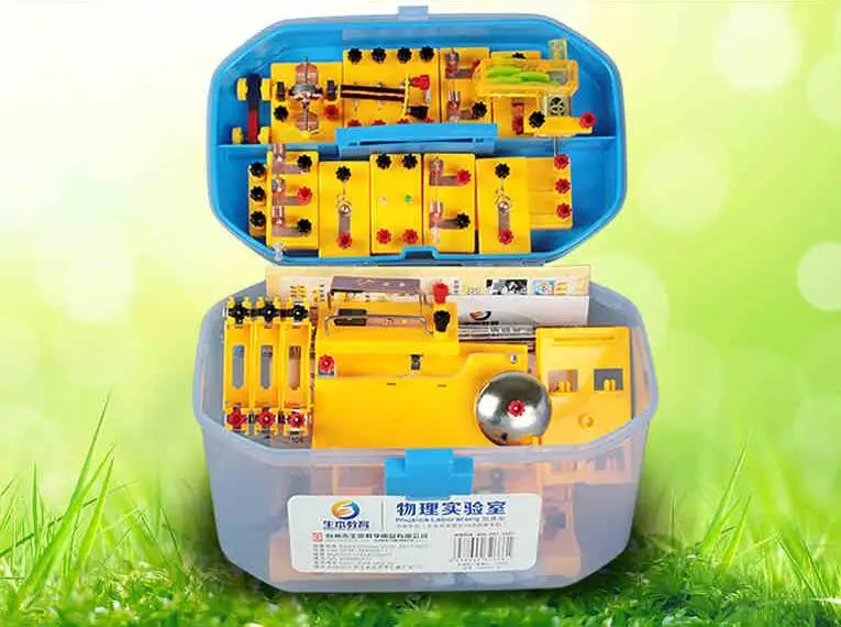 free shipping Junior high school electrical physics experiment box mini