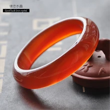 Natural red agate bracelet female red chalcedony bracelet jade bracelets thickened send mother gift Bracelet year of fate natural burma bracelet a cargo bracelet ice waxy kind of violet bracelet send certificates send jewelry box