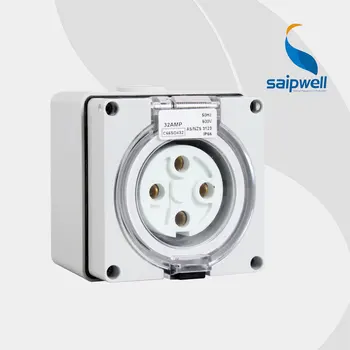 

CE Approved International Standard Waterproof Electric Power Isolator Switch and Socket 4 Poles