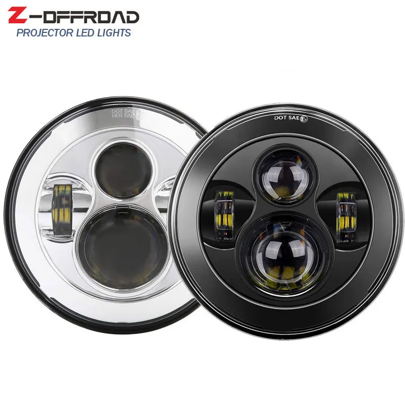 

DOT EMARK Approved 7inch 40W LED Headlight Projector Headlamp for MotorcycleS FLSTFBS Heritage Softail Classic