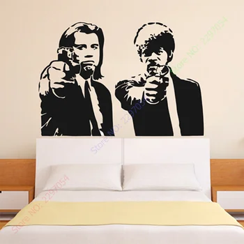 

Banksy Pulp Fiction Wall Sticker Living Room Home Decor Bedroom Decoration Modern Decal