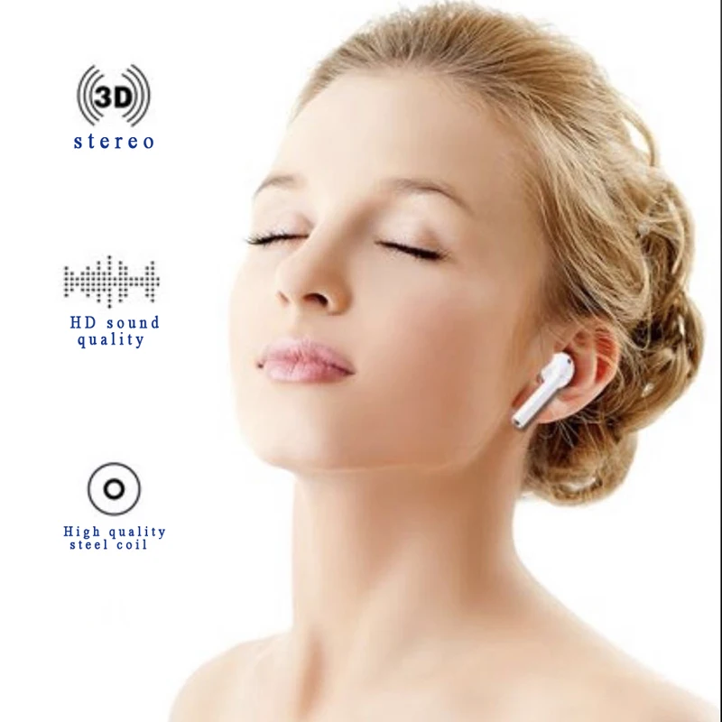 Оригинальный AP tws 1: 1 мини беспроводной bluetooth 5 0 тяжелый 3D бас наушники для всех