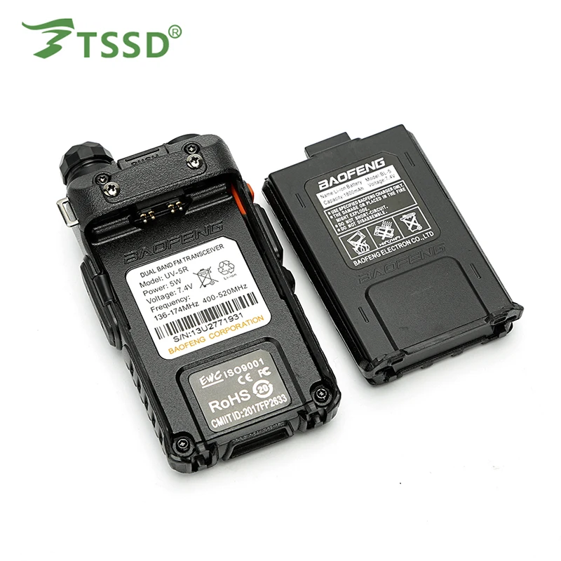 2 Pieces/lot Brand New Baofeng UV-5R Interphone VHF 136-174 MHz & UHF 400-520 MHz  UV5R Dual Band Dual Display Walkie Talkie 2 Pieces/lot Brand New Baofeng UV-5R Interphone VHF 136-174 MHz & UHF 400-520 MHz  UV5R Dual Band Dual Display Walkie Talkie