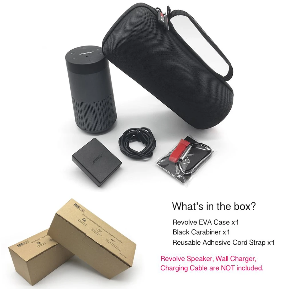 EVA жесткий чехол для переноски Чехол Сумка для Bose-Soundlink Revolve Plus Аксессуары для динамиков