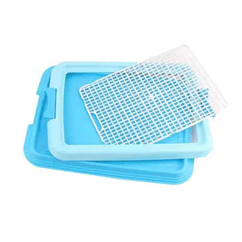 

Pet Puppy Indoor Potty Dog Toilet Training Pad Resin Practical Pee Pad Tray Portable Training Potty Doggie Toilet Fence Tray Mat