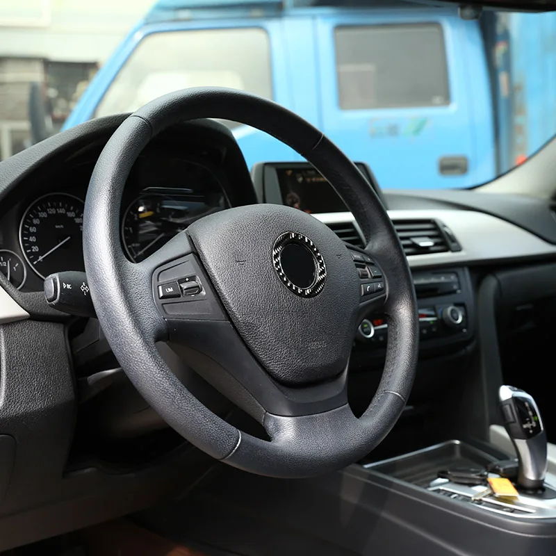 Углеродное волокно для BMW 3 4 серии F30 F32 F33 F36 2013 2019 украшение на руль автомобиля