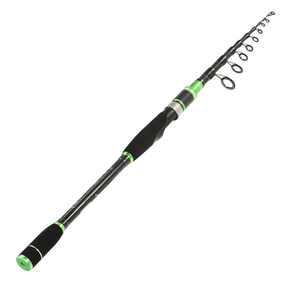 New 1.8/2.1/2.4/2.7/3 m Portable Telescopic Carbon Fiber Fishing Rod Pole Spinning Sea Casting for Pesca | Спорт и развлечения