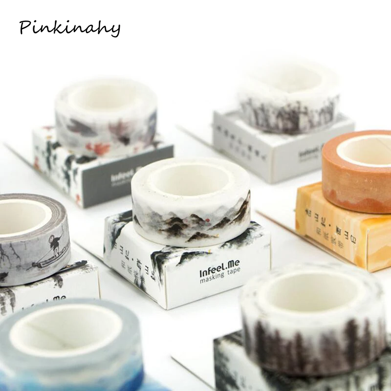 

DIY Vintage Retro Chinese Style Masking Washi Tape Lovely Decorative Tape For Home Decoration Free Shipping