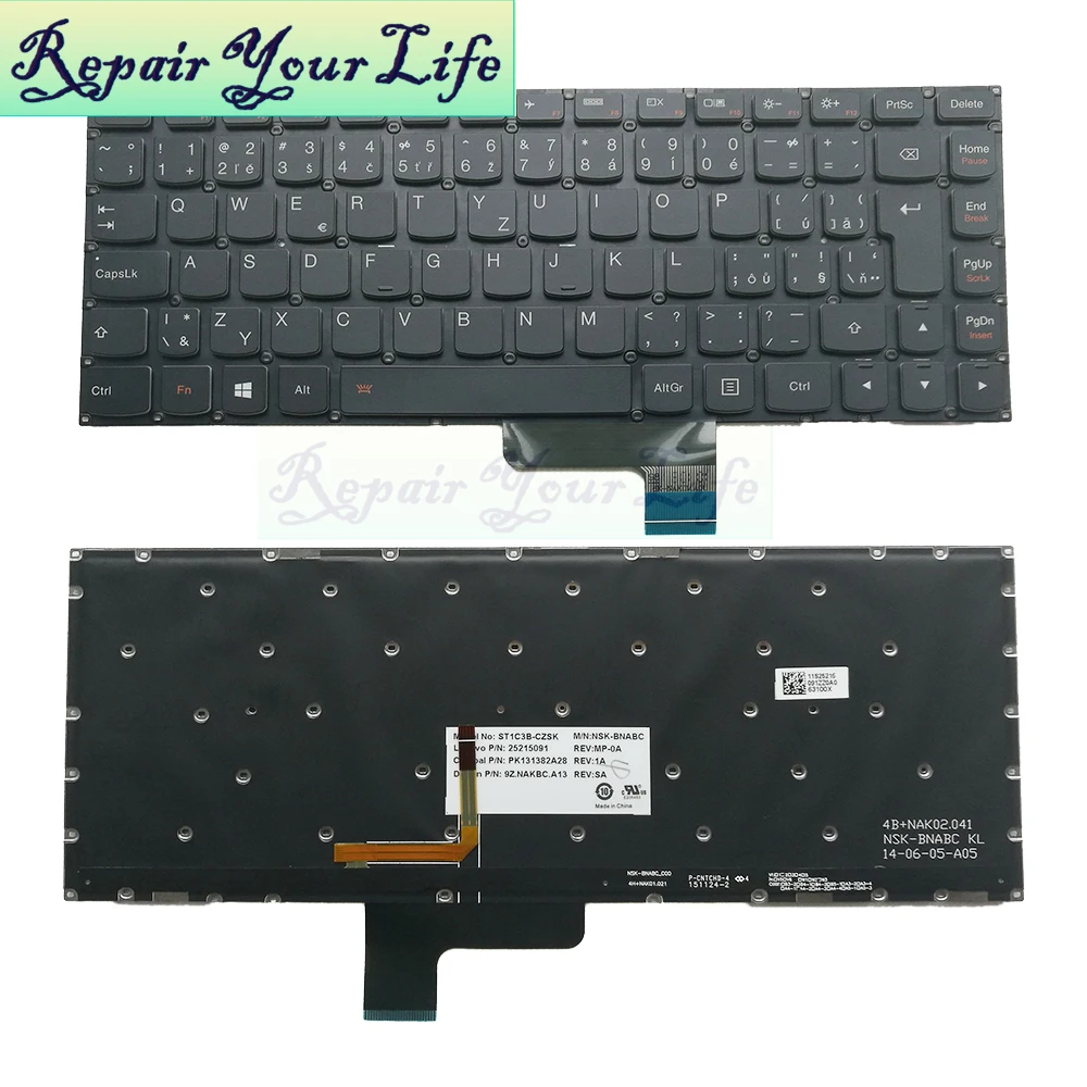 Сменная Клавиатура для ноутбука Lenovo YOGA 2 13 (не подходит Pro) с кубическим цирконием
