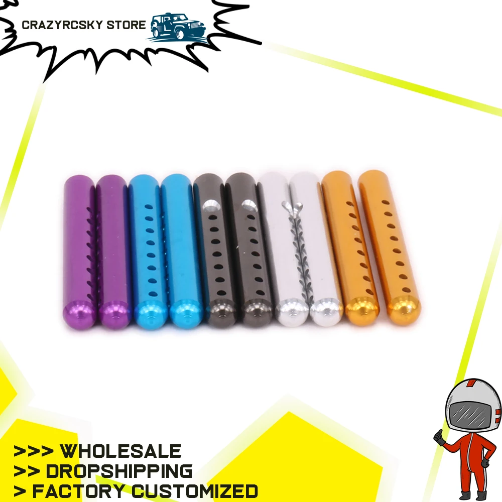 4pcs Aluminum Front/rear Body Posts/body Mounts For Rc Hobby Model Car