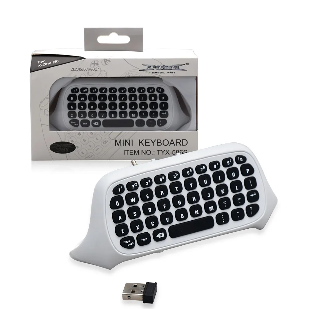 

Wireless Keyboard Black/White 2.4G USB Mini Wireless Chatpad Message 47 Keys Keyboard Keypad Game Controller for XBOX ONE
