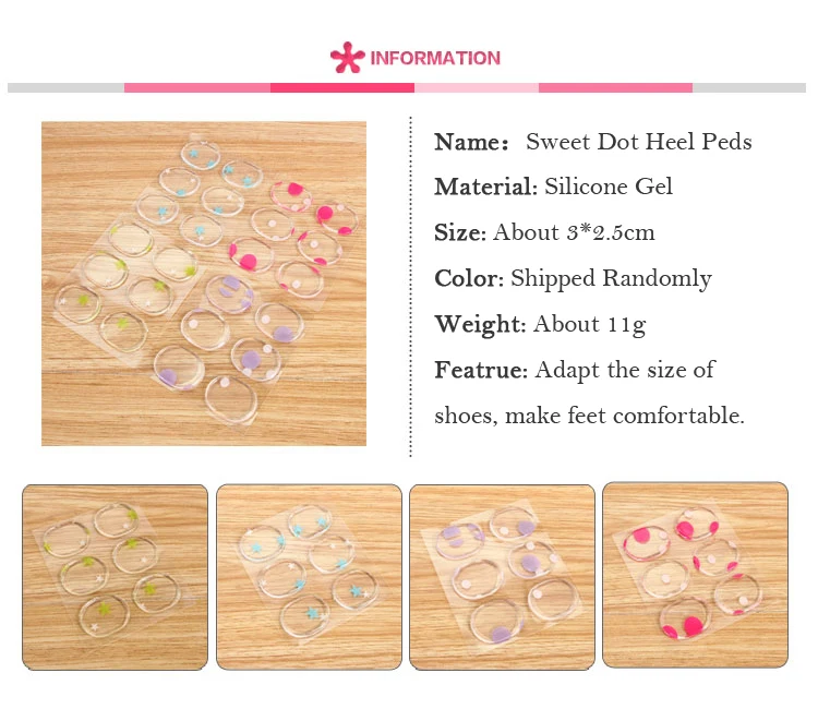 Free Ship Invisible Silica Silicone Gel High Heels Cushion Protector Foot Feet Care Shoe Back Insert Pads Insoles Stickers (7)