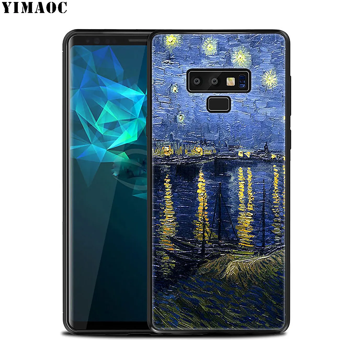 YIMAOC Van Gogh Tardis Мягкий силиконовый чехол для телефона Samsung Galaxy A6 A9 A8 A7 2018 A3 A5 2016 2017 Note 9