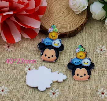 

30pcs Flatback Resin cartoon mickey Character Planar Resin DIY Craft Accessories B-61