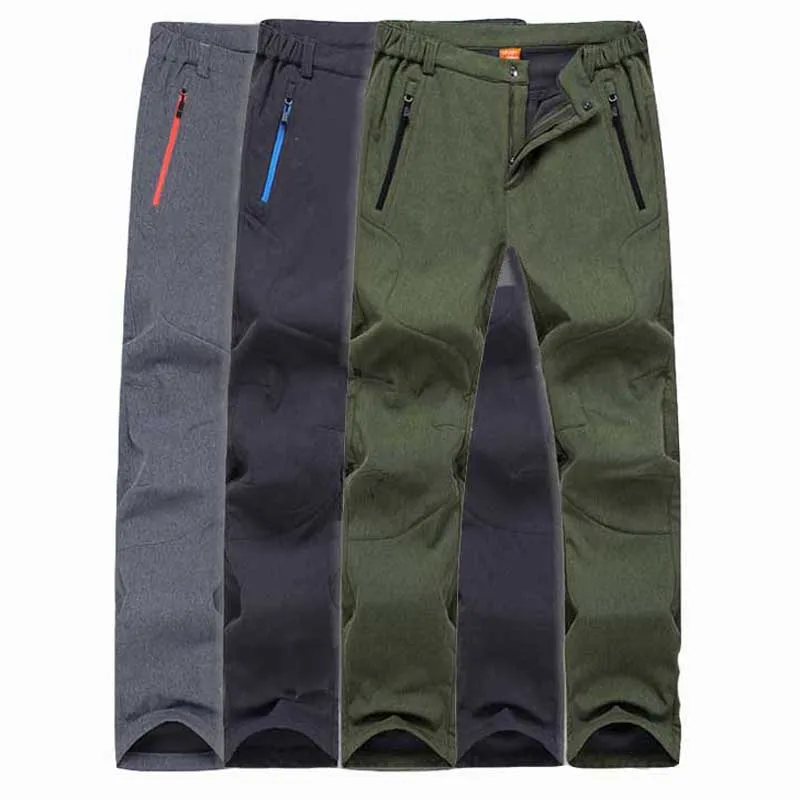 2016 Camping Hiking Winter Outdoor Sport Pants Warm Waterproof Fleece