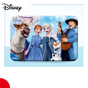 

Disney 200 Piece Iron Box Puzzle Toy Mickey Racing Princess Snow Romance Wooden Puzzle Toy