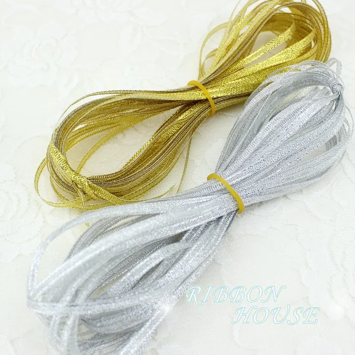 Polyester Organza Ribbon (40 meters/lot)1/8''(3mm) Polyester Organza Ribbons Christmas Packaging