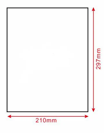 Self-adhesive high quality handmade label custom stickers A4 210mmx297mm paper tags For Inkjet Printer 50 Sheet/Lot