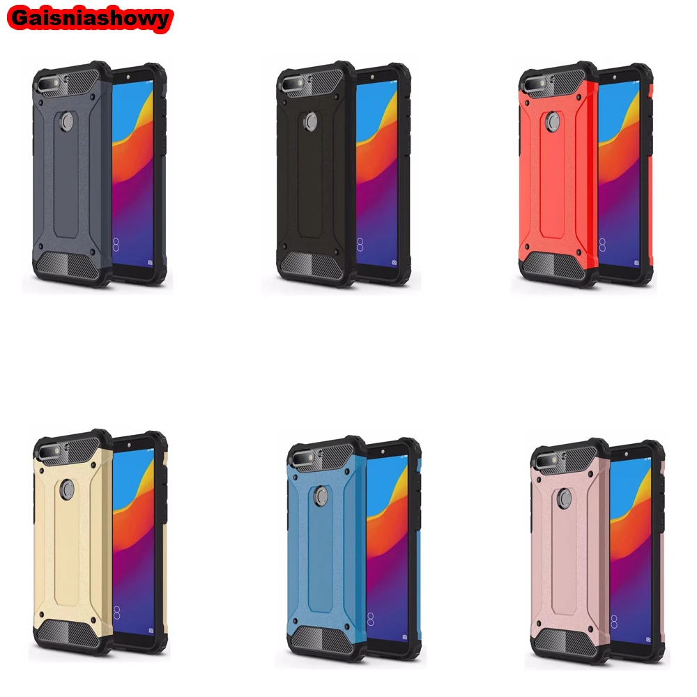 Case For Huawei Y6 2018 Hard PC Silicone for Y5 Y7 Y9 Prime 2017 2019 Soft TPU Phone Cover Shell Coque |