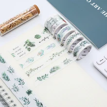 4pcs/lot Kawaii Washi Tape Set Fall Plant Masking Tape for Planner Bullet Journal DIY Stickers Scrapbooking Stationery Stickers winzige 15mm 3m washi tape diy planner decorative masking tape stickers scrapbooking bullet journal stickers cute stationery