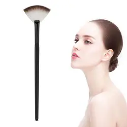Новый Pro вентилятор форма макияж косметический кисть для смешивания хайлайтер контур косметическая пудра для лица 1 шт