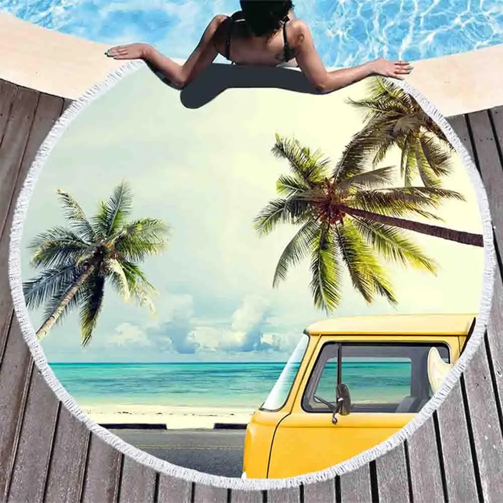 GT8073-3 Seaside Car Tapestry