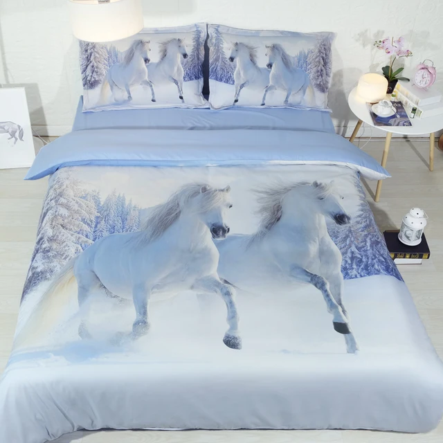 Fanaijia Horse Bedding Set King Size Duvet Cover With Fanaijia Horse Bedding Set King Size Duvet Cover With Pillowcase Queen Single Bedline Best