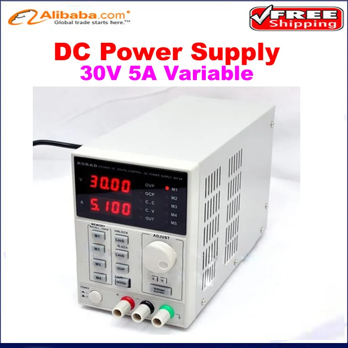 Free shipping! KORAD KA3005D Precision Variable Adjustable 30V, 5A DC
