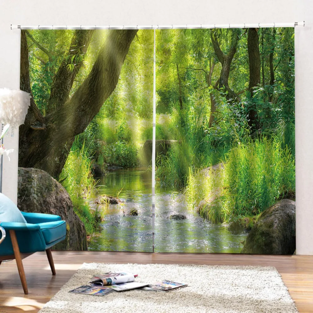 

Black out Window Curtains Custom Home Bedroom Living room Decoration Sunshine garden Blackout Kids room Curtains