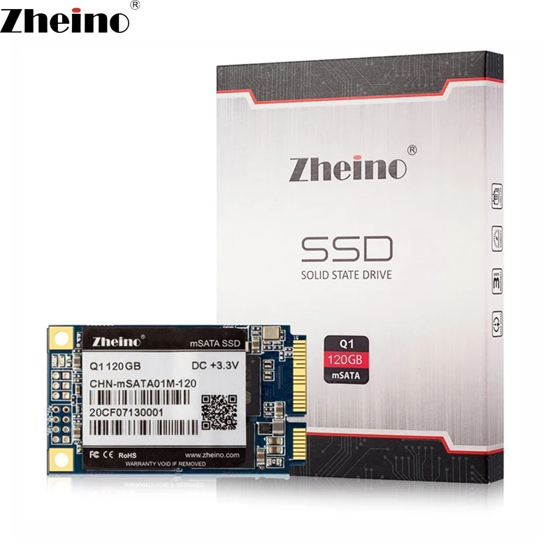 Zheino Q1 mSATA 120 GB SSD SATA3 6 ГБ/сек. Internal Solid State Drive 2D MLC флеш-память не TLC жесткий диск для ноутбуков мини Планшетные ПК pc