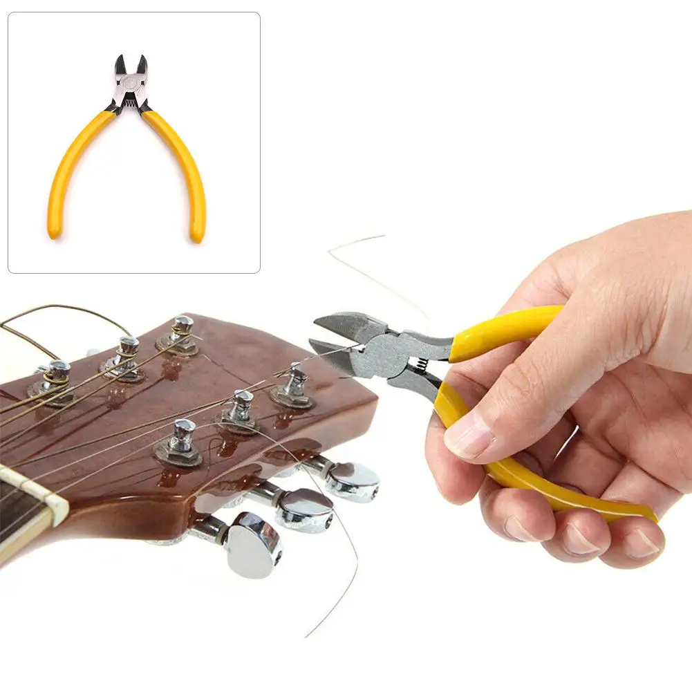 

Guitar Bass Fret Wire Nipper Puller Plier String Cutter Luthier Tool Scissors Stainless Steel String Cutter Plier Professional