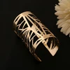 Fashion Golden Hollow Patterned Bangle Opening Cuff Barcelet Jewelry Gift A8J9 Open Bangle For Women Girl 1
