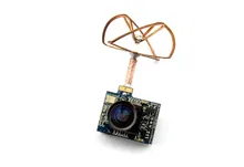5.8G 25mw FPV Transmitter Raceband 600TVL 1/4 Cmos Mini FPV Micro AIO Camera with Clover Antenna for FPV Drone