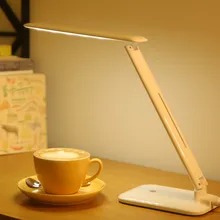Перезаряжаемый светодиодный настольный светильник для чтения, USB, выдвижной, затемняющий светодиодный светильник, сенсорный выключатель, офисное освещение, освещение в помещении