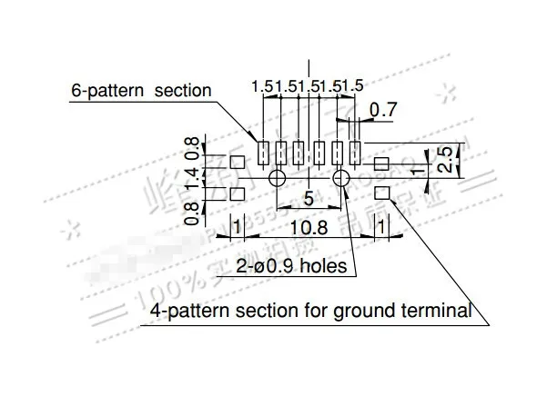 SSSS814401 SMD 3gear 10pin horizontal micro switch toggles fluctuating sliding switch 2_