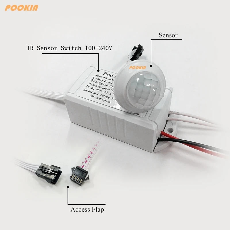 

110v~220v 200W IR sensor and Human Body Induction Switch Energy Saving Motion Sensor Auto On Off Infrared induction sensor