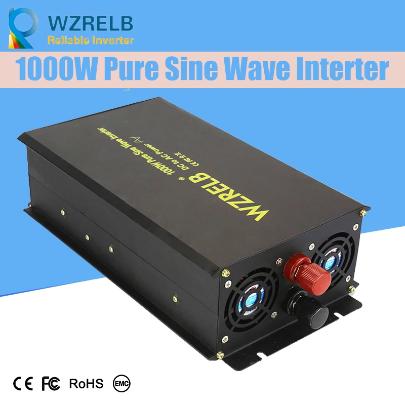 

Off Grid Pure Sine Wave Solar Inverter 24V 220V 1000w Car Power Inverter 12V DC to 100V/120V/240V AC Converter Power Supply