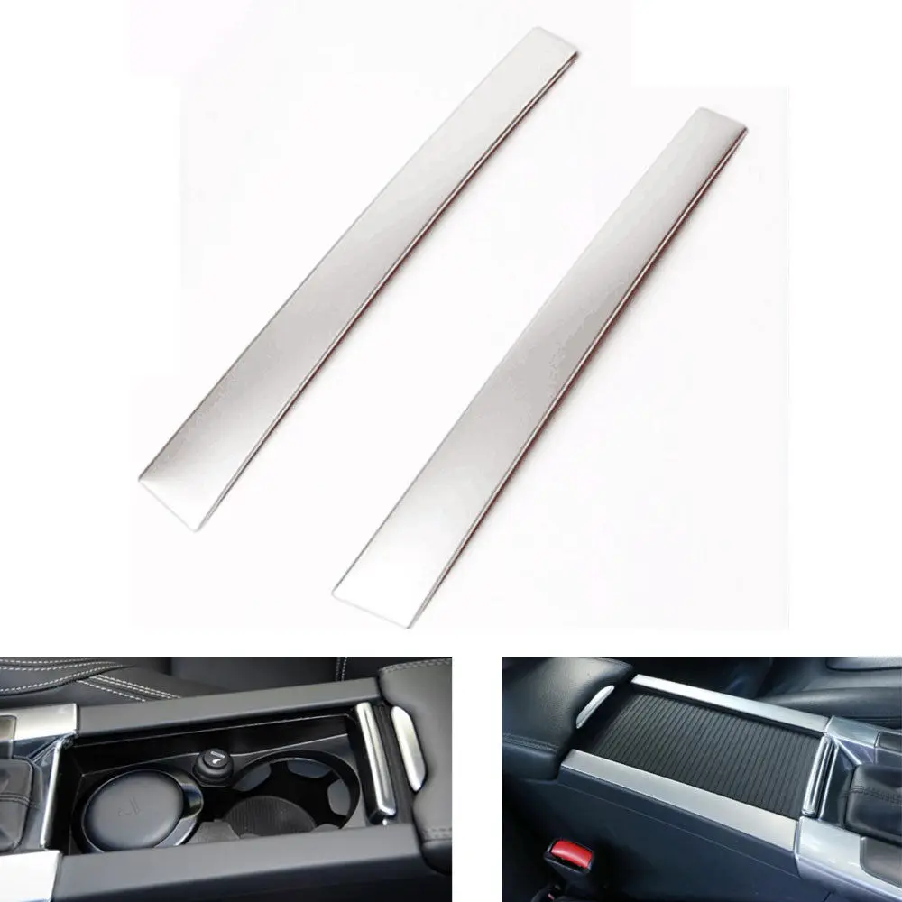 2pcs/set Stainless Steel Car Interior Cup Drink Holder Console Center