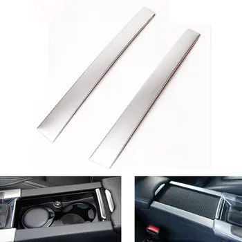

2pcs/set Stainless Steel Car Interior Cup Drink Holder Console Center Panel Trim Cover Fits For Volvo XC60 S60 V60 2010-2016