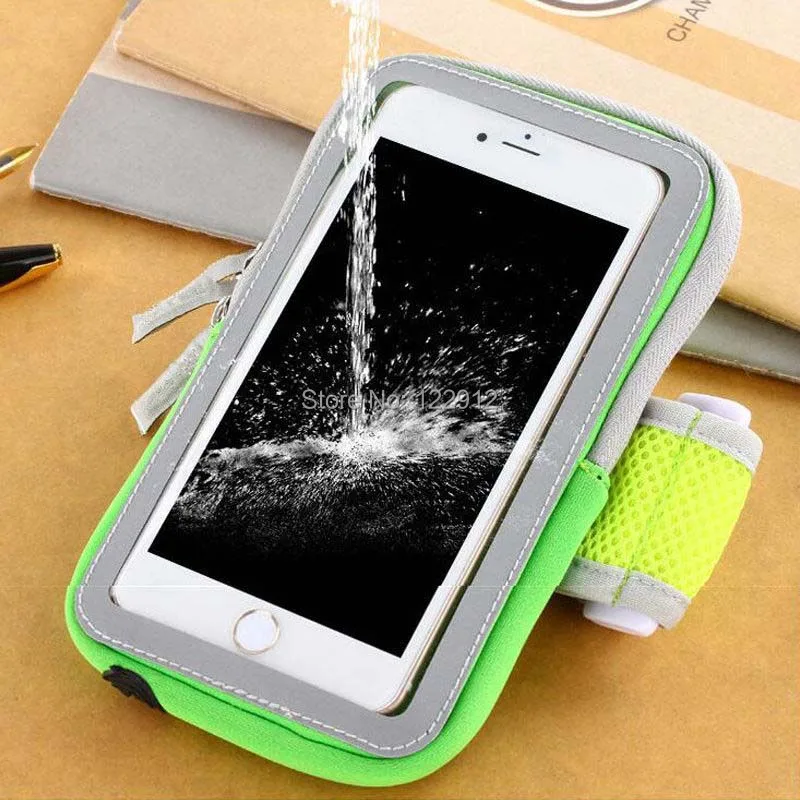 Universal Sport Running Riding Arm Band Case For Cell Phone Holder Zipper Bag-4