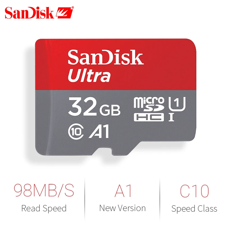 Карта памяти SanDisk 16G 32G SDHC 64G 128G 200 GB 256 GB 400 GB SDXC A1 Micro SD Class 10 Micro SD UHS TF модуль памяти TransFlash Microsd карты