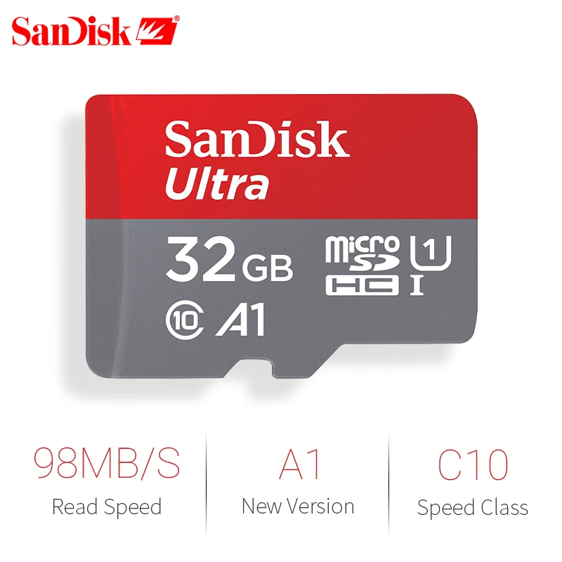 Лучший Карта памяти SanDisk 16G 32G SDHC 64G 128G 200 GB 256 GB 400 GB SDXC A1 Micro SD Class 10 Micro SD UHS TF модуль памяти TransFlash Microsd карты