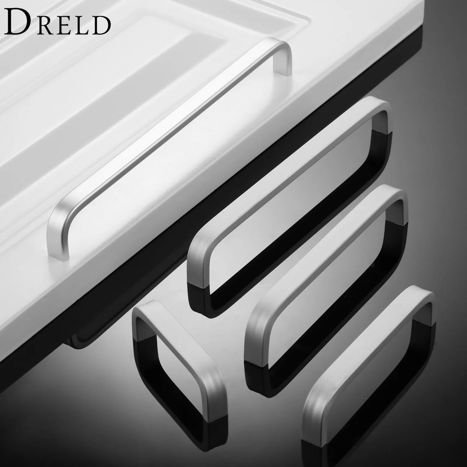 DRELD 1 шт. алюминиевая ручка для мебели дверные ручки кухонная шкафа мебельная