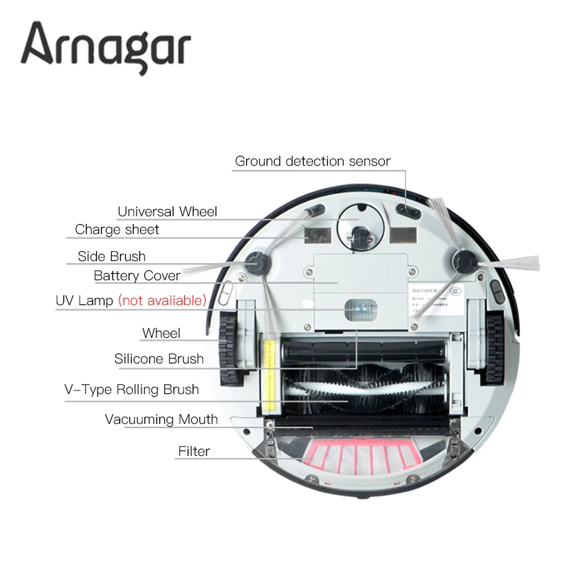 Arnagar Q1 робот пылесос умная уборка с дистанционным управлением автоматическая