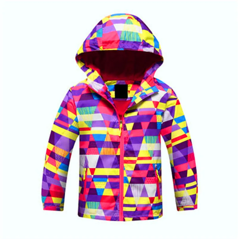 

Hot Sale Fleece Girls Full Sleeve Hooded Lovely Clothing Soft Thermal Windproof Sport Long Wear Children Skiing Jackets